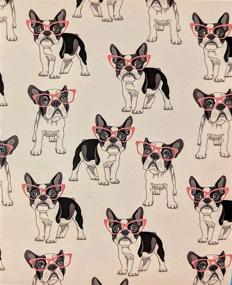 img 1 attached to Cozy and Lightweight French Bulldog Printed Fleece Throw Blanket for Fun and Comfort