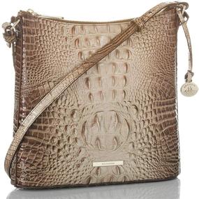 img 3 attached to Brahmin Womens Katie Pecan Size Women's Handbags & Wallets in Crossbody Bags