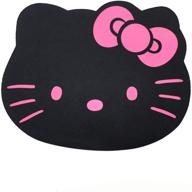 🐱 dinner swear fashion cartoon hello kitty optical mouse pad: personalized computer decoration mat in black logo