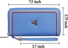 img 1 attached to Gostwo Capacity Genuine Blocking Wristlet: Stylish Handbags & Wallets for Women