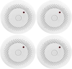 img 4 attached to 🔥 Enhanced Safety: 4 Pack Portable Smoke Detector with Photoelectric Sensor and Silence Button