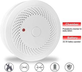 img 3 attached to 🔥 Enhanced Safety: 4 Pack Portable Smoke Detector with Photoelectric Sensor and Silence Button