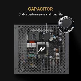 img 1 attached to 🔌 ABKONCORE TN850W GM Блок питания ПК: 850W 80+ Золотой сертифицированный, полностью модульный с тихим вентилятором охлаждения - идеальный выбор для игр и многого другого!