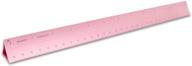 alumicolor 12-inch aluminum engineer hollow scale in pink: ideal for school, office, art, and drafting logo