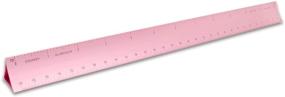 img 4 attached to Alumicolor 12-Inch Aluminum Engineer Hollow Scale in Pink: Ideal for School, Office, Art, and Drafting