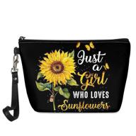 🌻 xhuibop sunflower gifts: stylish cosmetic bag for sunflower lovers - compact makeup pouch for everyday essentials! logo