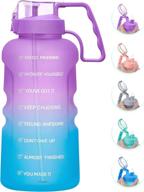 meitagie 1 gallon motivational water bottle with time marker and removable straw - stay hydrated on-the-go! logo