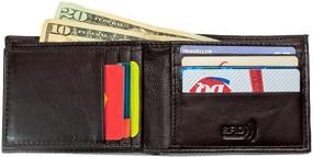 img 1 attached to Vintage Leather Bi-Fold Wallet with Flip ID - 526BFCF - Men's Accessories, Card Cases, and Money Organizers