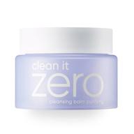 🌿 новый cleansing balm clean it zero purifying от banila co - эффективное средство для снятия макияжа и очищения лица для чувствительной кожи логотип