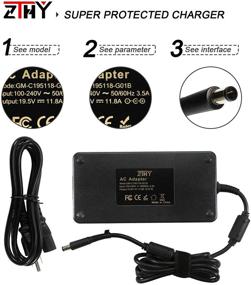 img 2 attached to High Performance HP 230W Laptop Charger - Genuine ZTHY 19.5V 11.8A AC Adapter for HP Zbook 15/17, Omen & EliteBook - ProBook Compatible - Fast Charging Power Supply