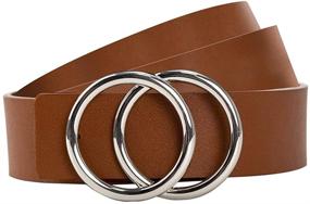 img 4 attached to Black Desinger Fashion Leather LOKLIK Women's Accessories and Belts