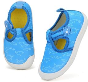 img 4 attached to DimaiGlobal Toddler Barefoot Girls' Shoes - Non Slip Sneakers