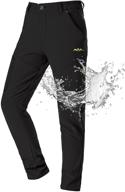 waterproof fleece lined women's hiking ski snow fish insulated outdoor golf travel pants by jessie kidden logo