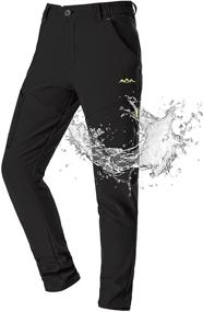 img 4 attached to Waterproof Fleece Lined Women's Hiking Ski Snow Fish Insulated Outdoor Golf Travel Pants by Jessie Kidden