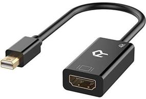 img 4 attached to ✨ Rankie Мини-адаптер DisplayPort to HDMI: Компактный преобразователь Thunderbolt в черном цвете