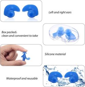 img 2 attached to Swimming Reusable Silicone Waterproof Showering Sports & Fitness