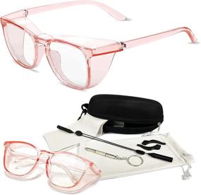 img 4 attached to Glasses Protective Eyewear Stylish Protection Occupational Health & Safety Products