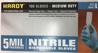 🧤 high-quality 5 mil nitrile gloves - powder-free and large size, 100 pc logo