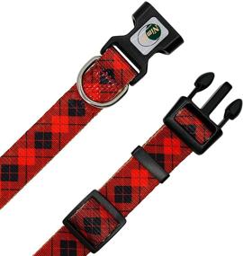 img 2 attached to 🐶 Festive Christmas Dog Collar: Geometric Camo Plaid Pattern, Colorful & Soft for Small, Medium, and Large Dogs