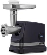 🔌 weston 500w electric meat grinder and sausage stuffer in black, model 5 логотип