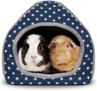 🏡 bwogue cozy hamster house & large hideout for dwarf rabbits, guinea pigs, hedgehogs, bearded dragons - winter nest & hamster cage accessories logo