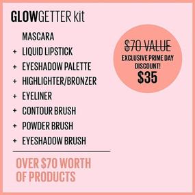img 3 attached to 🌟 Набор декоративной косметики Maybelline New York Glow Getter - комплект из 8 предметов для потрясающего летнего бронзового сияния, 0,1 жидк. унц.