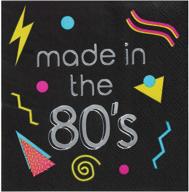 80s cocktail napkins disposable supplies logo