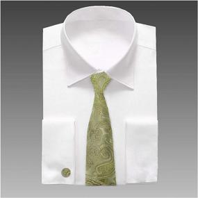img 2 attached to Y&G Men's Paisley Silk Tie Set with Cufflinks and Hanky - Multicolor Fashion for Men