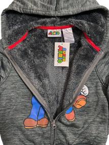 img 2 attached to 🔥 Cozy up in Style: Super Mario Boys Sherpa Fleece Zip Hoodie"