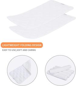 img 2 attached to 👶 SINSAY 5 Pack Waterproof Changing Pad Liners 27x13 - Portable Diaper Pads, Soft & Breathable Table Cover Liners - Washable & Reusable Changing Table Pads