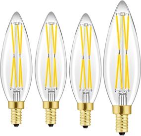 img 4 attached to 💡 Candelabra Equivalent Dimmable Chandelier: Enhancing Décor with Industrial Electrical Lighting Components