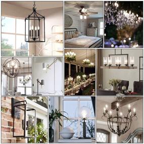 img 2 attached to 💡 Candelabra Equivalent Dimmable Chandelier: Enhancing Décor with Industrial Electrical Lighting Components