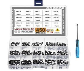 img 4 attached to 💻 450pcs M2 M2.5 M3 Laptop Computer Screws Kit Set for SSD IBM HP Dell Lenovo Samsung Sony Toshiba Gateway Acer Hard Drive SATA, (15-Size) - CO-RODE