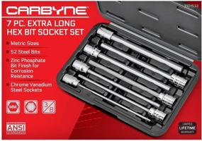 img 3 attached to CARBYNE Piece Extra Long Socket Tools & Equipment