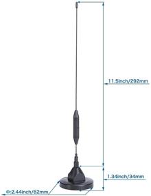 img 2 attached to CHHLIUT Universal FM Radio Antenna Magnetic Base for Home AV Audio Stereo Receiver Indoor/Outdoor - 10ft, 75 Ohm, Screw F Male Plug