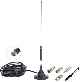 img 4 attached to CHHLIUT Universal FM Radio Antenna Magnetic Base for Home AV Audio Stereo Receiver Indoor/Outdoor - 10ft, 75 Ohm, Screw F Male Plug