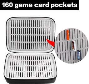 img 1 attached to 🎮 Nintendo 3DS Game Cartridge Holder Case for 160 Games, Storage Organizer Compatible with Nintendo Switch, PS Vita, and SD Cards (Box Only)