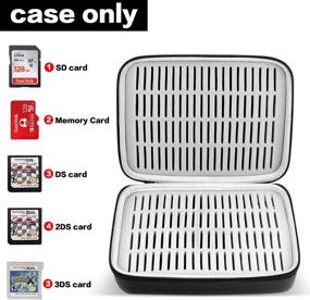 img 3 attached to 🎮 Nintendo 3DS Game Cartridge Holder Case for 160 Games, Storage Organizer Compatible with Nintendo Switch, PS Vita, and SD Cards (Box Only)