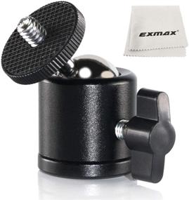 img 4 attached to 📷 EXMAX Мини шарнирная головка: 360° вращающаяся поворотная шарнирная головка для DSLR-камеры, видеокамеры, моноподов и др.