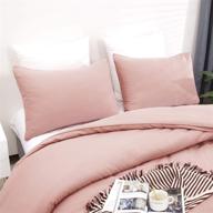 🌸 luxlovery pink pillowcases: dusty rose pillow shams for adults & teens - 2 pack 20x26 inches for queen bed logo