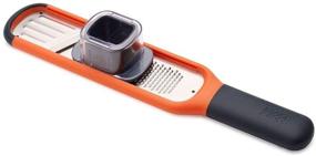 img 4 attached to 🍊 Orange Joseph Joseph Handi-Grate 2-in-1 Grater & Slicer