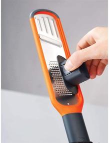 img 3 attached to 🍊 Orange Joseph Joseph Handi-Grate 2-in-1 Grater & Slicer