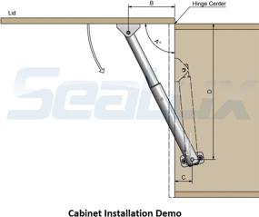 img 1 attached to 🐠 SeaLux Marine Adjustable Premium 316 Stainless Steel Hatch Lid Stay, Support & Adjuster - Medium (8-14 inches)