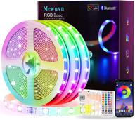 🌈 100ft rgb led strip lights with app control, mewuvn music sync color changing led lights for bedroom, party, home decoration - (3 rolls of 33.3ft) 5050 smd led light strips логотип