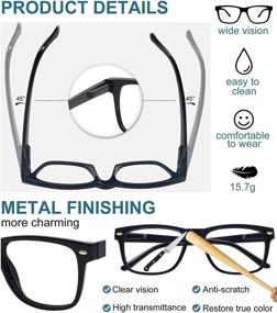 img 1 attached to 👓 OCCI CHIARI Fashion Reading Glasses for Men and Women - Available in Various Strengths from 0 to 6.0