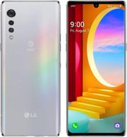 📱 lg velvet 5g (128gb, 6gb ram) 6.8" oled, snapdragon 765, 48mp 4k camera, at&t unlocked (cricket, latin/not for t-mobile) lm-g900um (64gb sd bundle, aurora silver) – enhanced seo logo