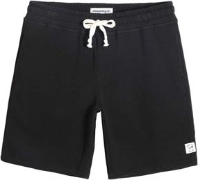 img 4 attached to 🩳 Maamgic Men's Fleece Pocket Shorts - 9" Casual Athletic Jogger Lounge Shorts