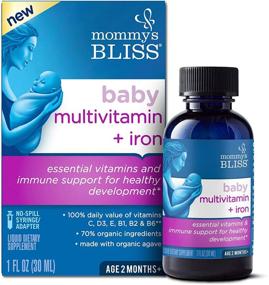 img 4 attached to 👶 Boost Immunity & Promote Healthy Growth with Mommy's Bliss Baby Multivitamin + Iron – Age 2 Months+, 30 ml