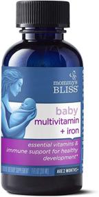 img 3 attached to 👶 Boost Immunity & Promote Healthy Growth with Mommy's Bliss Baby Multivitamin + Iron – Age 2 Months+, 30 ml