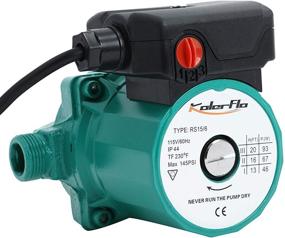 img 2 attached to 🚰 High-Efficiency Water Recirculating Pump for Water Heater System - KOLERFLO 3/4 Inch Circulating Water Pump (RS15-6 Green)